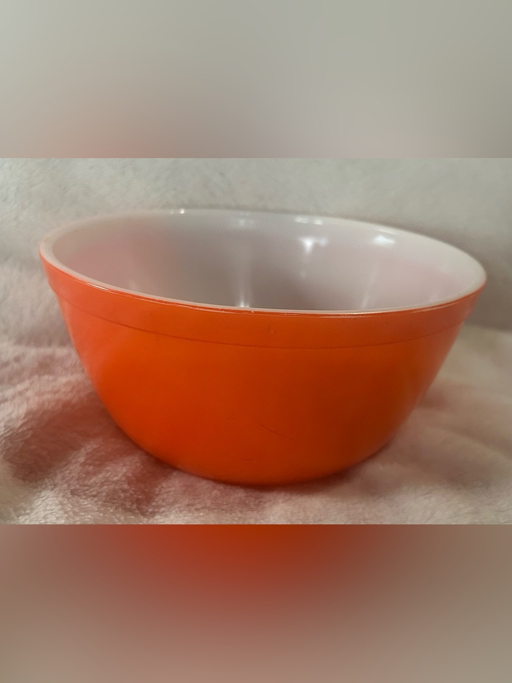 Vintage Pyrex Reverse Primary Orange Mixing Bowl - Picture 1 of 8